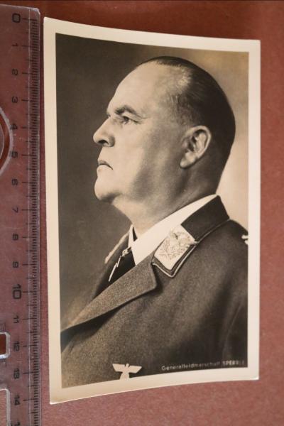 alte Fotokarte - Portrait  Generalfeldmarschall Sperrle